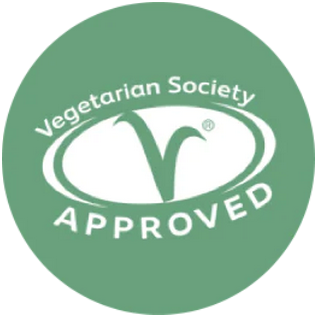 logo vegetarian society approved green